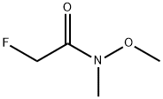 2-氟-N-甲氧基-N-甲基乙酰胺, 86455-17-6, 结构式