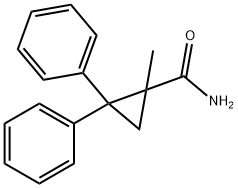 1-Methyl-2,2-diphenylcyclopropanecarboxaMide Structure