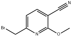 6-(溴甲基)-2-甲氧基氰吡啶, 864779-08-8, 结构式