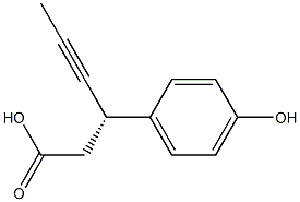 (3S)-3-(4-羟苯基)-4-已炔酸, 865233-35-8, 结构式
