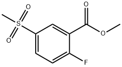 2-氟-5-(甲基磺酰基)苯甲酸甲酯 结构式