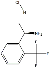 (R)-1-(2-(三氟甲基)苯基)乙烷胺盐酸盐,865815-07-2,结构式