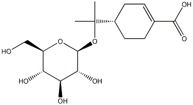 オロイロペ酸 8-O-グルコシド 化学構造式