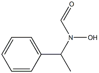 N-ヒドロキシ-N-(1-フェニルエチル)ホルムアミド 化学構造式