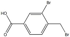 3-broMo-4-(broMoMethyl)benzoic acid Struktur