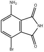 4-氨基-7-溴异吲哚啉-1,3-二酮, 866767-06-8, 结构式