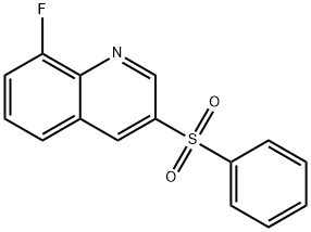 8-fluoro-3-(phenylsulfonyl)- Quinoline Struktur