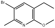 3-BroMo-5-ethyl-6-Methoxy-2-Methylpyridine Struktur