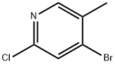 4-ブロモ-2-クロロ-5-メチルピリジン 化学構造式