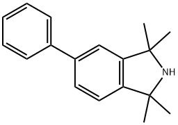 1,1,3,3-四甲基-5-苯基异吲哚啉, 86762-52-9, 结构式