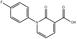3-PYRIDINECARBOXYLIC ACID, 1-(4-FLUOROPHENYL)-1,2-DIHYDRO-2-OXO-,868171-67-9,结构式
