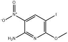 5-Iodo-6-Methoxy-3-nitro-pyridin-2-ylaMine Struktur