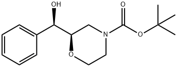 (R)-4-Boc-2-((R)-hydroxy(phenyl)Methyl)Morpholine Structure