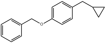 1-(苄氧基)-4-(环丙基甲基)苯 结构式