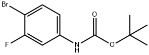 叔丁基(4-溴-3-氟苯基)氨基甲酸酯, 868735-43-7, 结构式