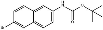 N-BOC-6-溴-2-氨基萘 结构式