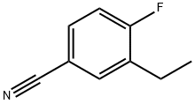 3-ethyl-4-fluorobenzonitrile 化学構造式