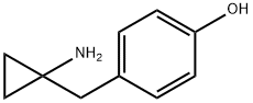 4-((1-AMinocyclopropyl)Methyl)phenol Struktur