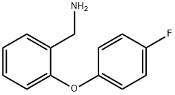 2-(4-氟苯氧基)苄胺, 869945-30-2, 结构式