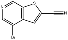4-BroMothieno[2,3-c]pyridine-2-carbonitrile Struktur