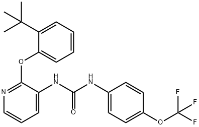 Urea, N-[2-[2-(1,1-diMethylethyl)phenoxy]-3-pyridinyl]-N'-[4-(trifluoroMethoxy)phenyl]- Structure