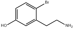 3-(2-氨基乙基)-4-溴苯酚,870600-12-7,结构式