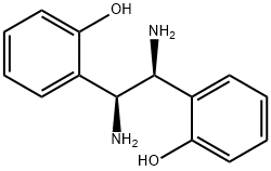 (1S,2S)-1,2-二氨基-1,2-双(2-羟苯基)乙烷,870991-68-7,结构式