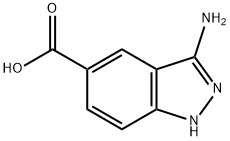 3-氨基-1氢-吲唑-5-羧酸, 871709-84-1, 结构式