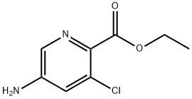 ETHYL 5-AMINO-3-CHLOROPYRIDINE-2-CARBOXYLATE Structure