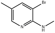 (3-BroMo-5-Methyl-pyridin-2-yl)-Methyl-aMine Struktur