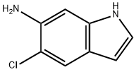 5-氯-1H-吲哚-6-胺, 873055-23-3, 结构式