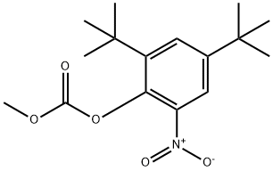 Carbonic acid 2,4-di-tert-butyl-6-Nitro-phenyl ester Methyl ester 结构式
