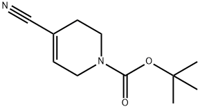 tert-Butyl 4-cyano-5,6-dihydropyridine-1(2H)-carboxylate Struktur