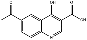 6-Acetyl-4-hydroxy-quinoline-3-carboxylic acid Structure
