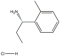 (1S)-1-(2-甲基苯基)丙胺盐酸盐 结构式