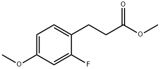 Benzenepropanoic acid, 2-fluoro-4-Methoxy-, Methyl ester Structure