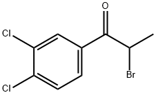 2-BroMo-1-(3,4-dichlorophenyl)propan-1-one Struktur