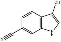 3-羟基-1H-吲哚-6-甲腈 结构式