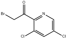 2-溴-1-(3,5-二氯-2-吡啶基)乙酮, 87437-41-0, 结构式