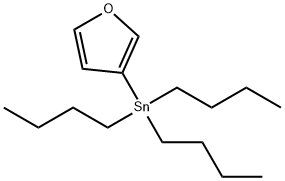 Tributyl-3-furanyl-stannane 化学構造式