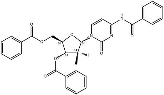 (2R,3R,4R,5S)-5-(4-benzaMido-2-oxopyriMidin-1(2H)-yl)-2-((benzoyloxy)Methyl)-4-fluoro-4-Methyltetrahydrofuran-3-yl benzoate|索非布韦杂质