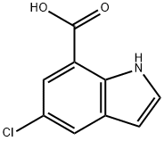 5-Chloro-7-indolecarboxylic acid 结构式