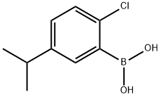 (2-Chloro-5-isopropylphenyl)boronic acid Struktur