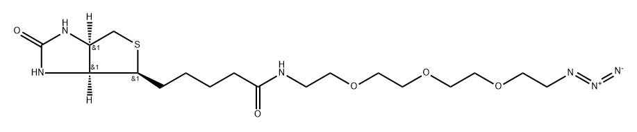 N-[2-[2-[2-(2-叠氮乙氧基)乙氧基]乙氧基]乙基]生物素胺,875770-34-6,结构式