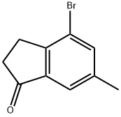 4-溴-6-甲基-1-茚酮, 876-91-5, 结构式