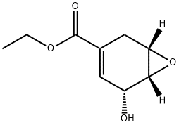 (1S,5R,6R)-5-Hydroxy-7-oxabicyclo[4.1.0]hept-3-ene-3-carboxylic Acid Ethyl Ester Structure
