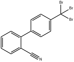 4'-(TribroMoMethyl)-[1,1'-biphenyl]-2-carbonitrile Struktur