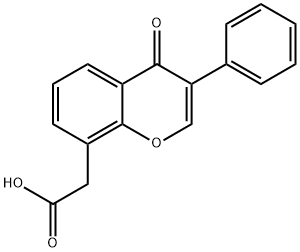2-(4-Oxo-3-phenyl-4H-chroMen-8-yl)acetic acid Struktur