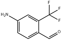 4-氨基-2-三氟甲基苯甲醛, 876322-73-5, 结构式