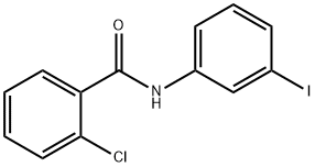 2-クロロ-N-(3-ヨードフェニル)ベンズアミド 化学構造式